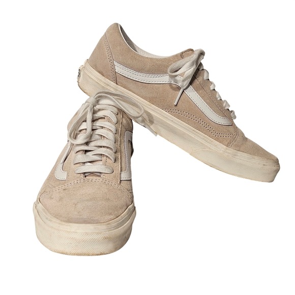 Vans Shoes - Vans Old Skool Sneakers 7.5W 6M Tan Suede HeiQ‎ Eco Dry Water Repellent Low Top